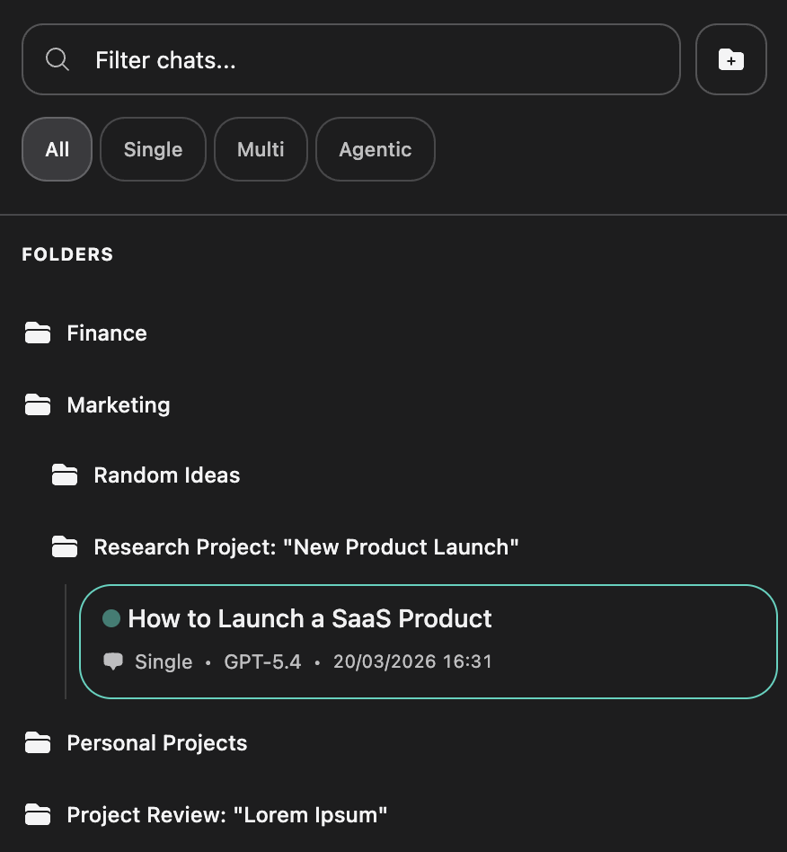 Project structures view in zenture